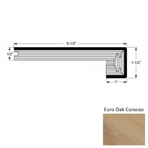 Islands Wood Euro Oak Curacao Square Stair Nose Urethane 1