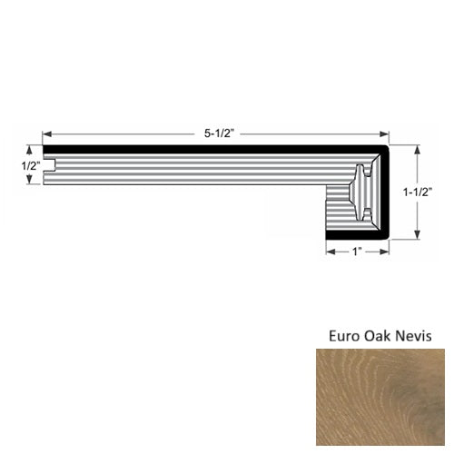 Islands Wood Euro Oak Nevis Square Stair Nose Urethane 1