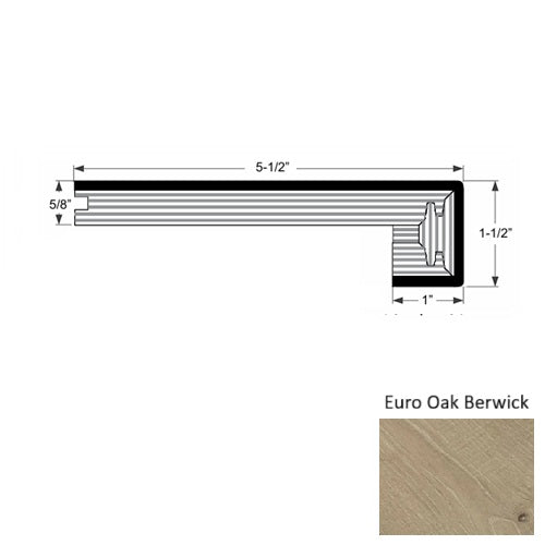 Mill Creek Wood Euro Oak Berwick Square Stair Nose Urethane 1