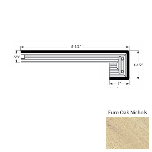 Mill Creek Wood Euro Oak Nichols Square Stair Nose Urethane 1