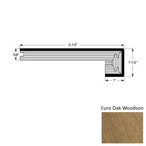 Mill Creek Wood Euro Oak Woodson Square Stair Nose Urethane 1