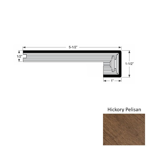 Provence III Wood Hickory Pelisan Square Stair Nose Urethane 1