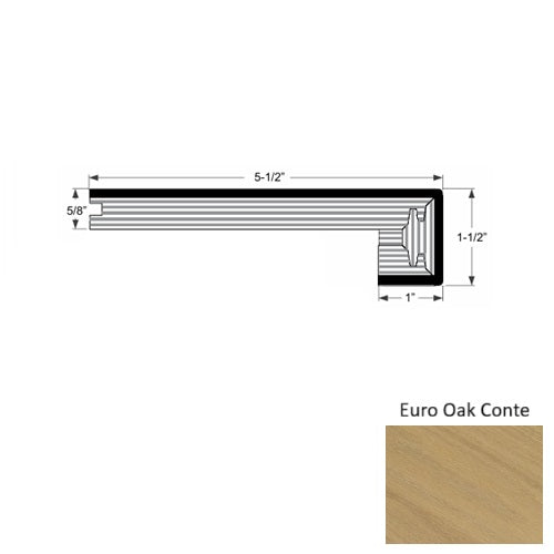 Terreno Wood Euro Oak Conte Square Stair Nose Urethane 1