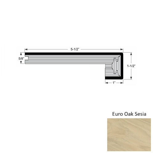 Terreno Wood Euro Oak Sesia Square Stair Nose Urethane 1