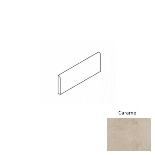 Full Liner Sample - St. Croix Caramel Porcelain Bullnose - 3" x 12" x 9 MM Matte