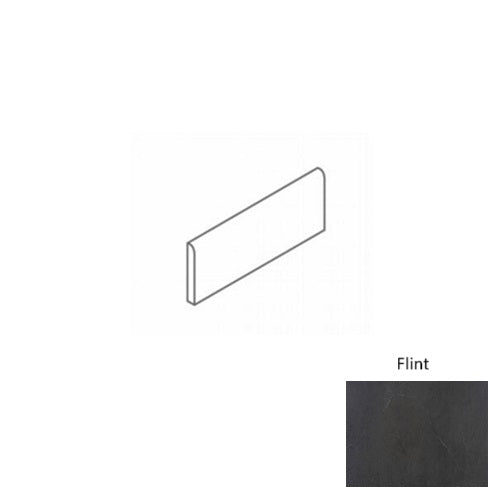 Full Liner Sample - St. Croix Flint Porcelain Bullnose - 3" x 12" x 9 MM Matte