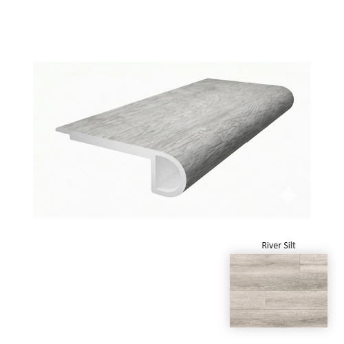 Foundation Vinyl River Silt Flush Stair Nose Urethane 1