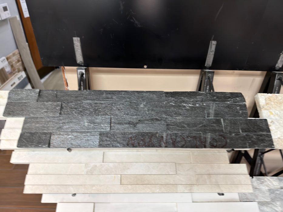 Star Galaxy Quartzite Ledgestone Natural Cleft Face, Gauged Back 1