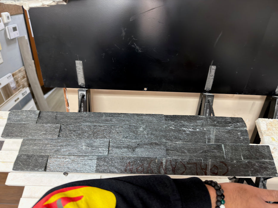 Star Galaxy Quartzite Ledgestone Natural Cleft Face, Gauged Back 2