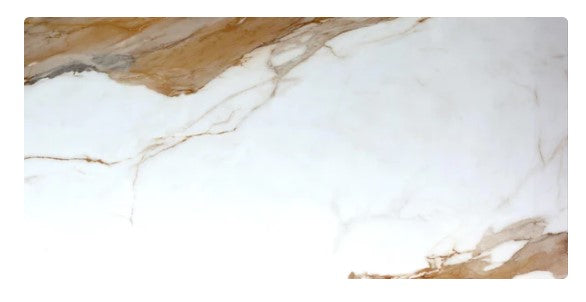 Statuario Bronze Polished Porcelain Tile - 24" x 48" x 1/3"