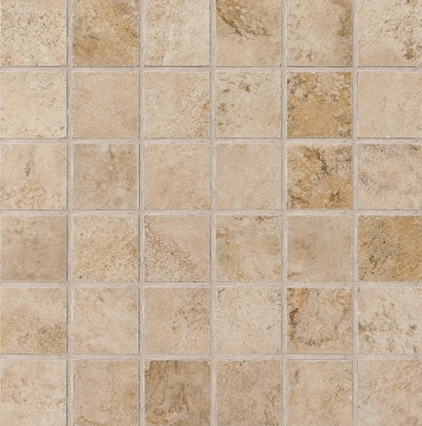 Stonefire Beige Porcelain Mosaic - 2" x 2"