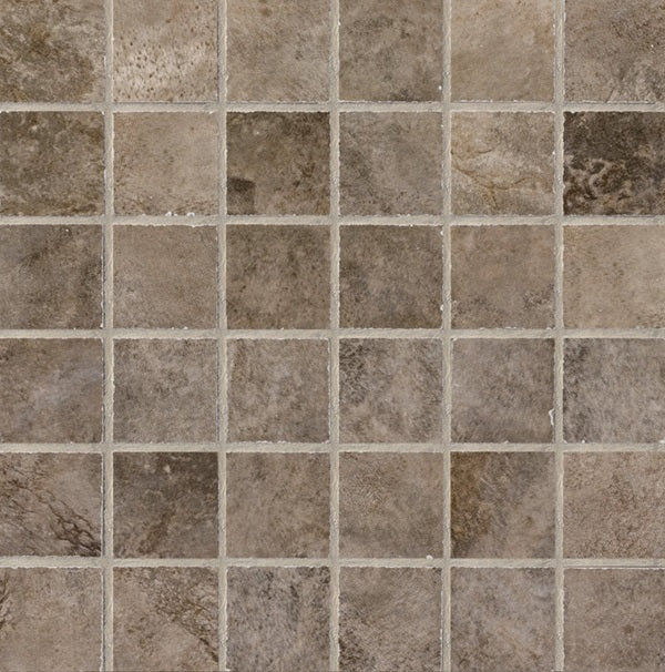 Stonefire Grey Porcelain Mosaic - 2" x 2"