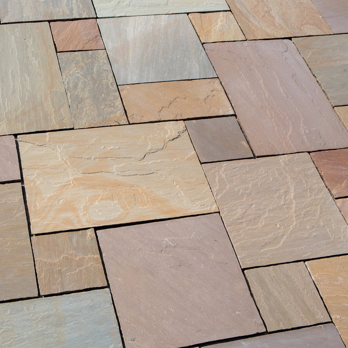 Stonewright Sandstone Buff French Paver Versailles Pattern Split Face 2