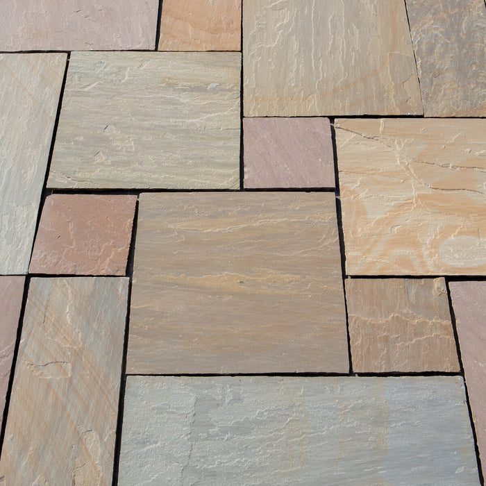 Stonewright Sandstone Buff French Paver Versailles Pattern Split Face 3