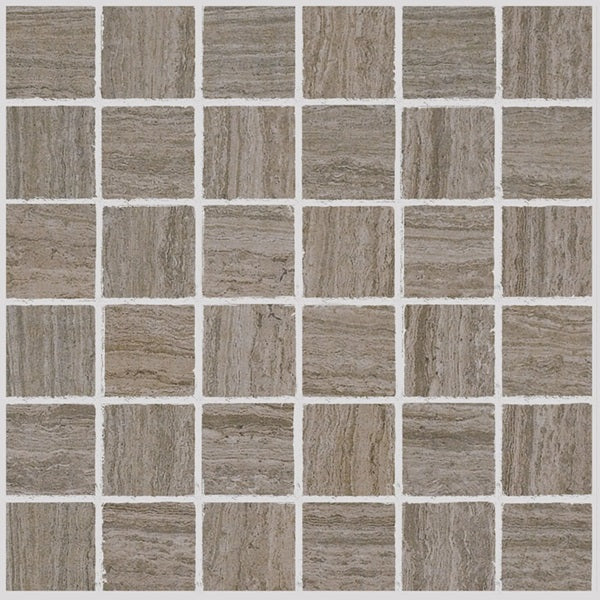 Stratos Cenere Porcelain Mosaic - 2" x 2"