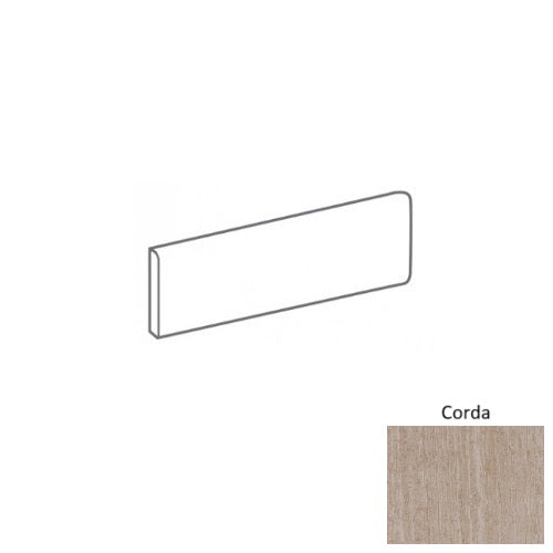 Stratos Corda Porcelain Floor & Wall Trim - 6" x 12" Rounded Top Cove Base