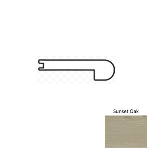 Naturalux Wood Sunset Oak CAMNATL Flush Round Stair Nose Aluminum Oxide 1