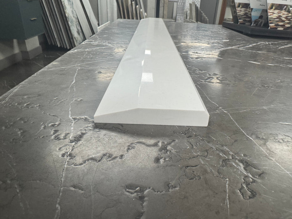 Super White Quartz Threshold Polished 2