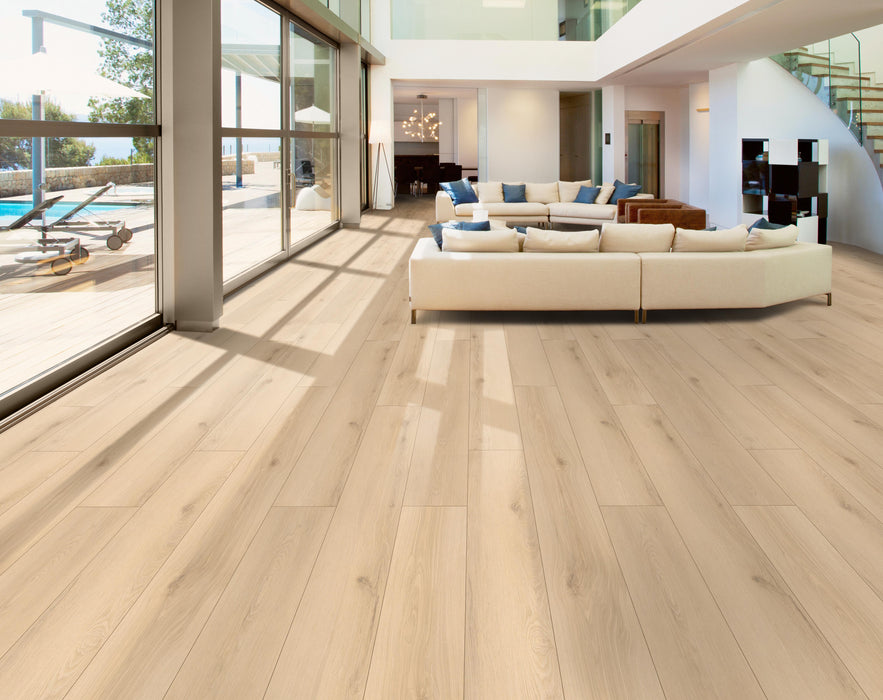 Surfside Wood Sunlit Sand Laminate Wood Plank Aluminum Oxide 2
