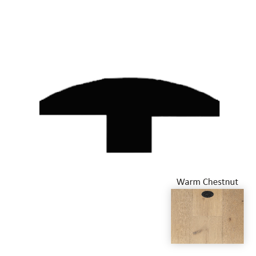 Calabria Wood Warm Chestnut Hardwood Moulding / Trim Wire Brushed 1