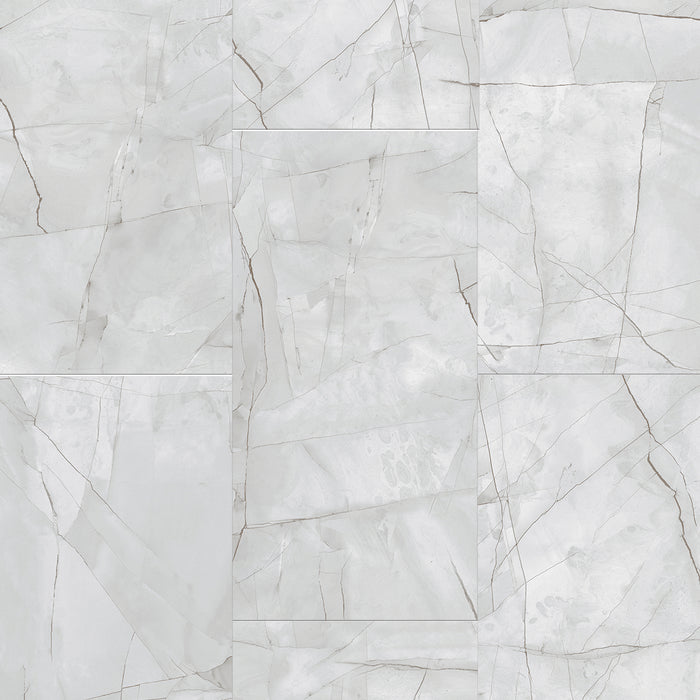 Colonnade Vinyl Platinum Carrara 8025 Vinyl Tile Matte 1