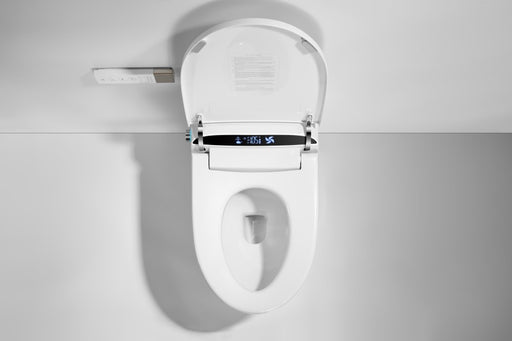 T1005W Smart Toilet Manual Open No Bidet  White Tankless Smart Toilet 1.28 GPF Elongated Toilet - 12"(Seat Included)