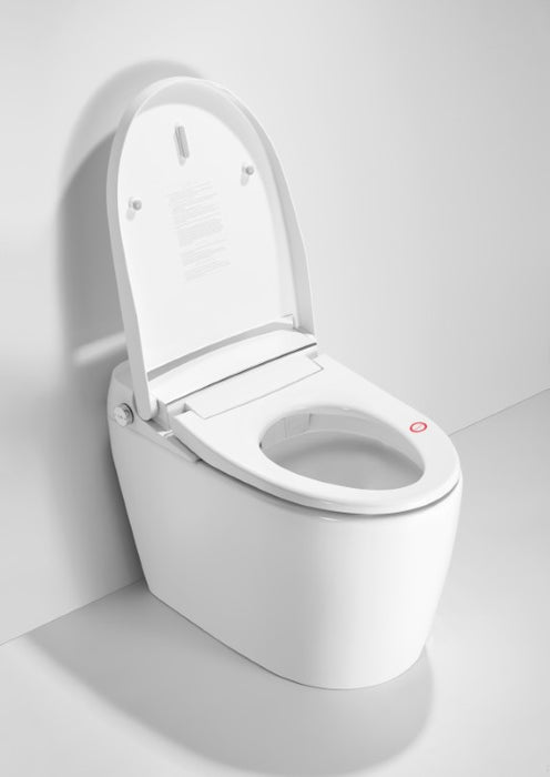 T105A Classic Toilet Auto Open No Bidet White Tankless Smart Toilet 1.28 GPF Elongated Toilet - 12" (Seat Included)