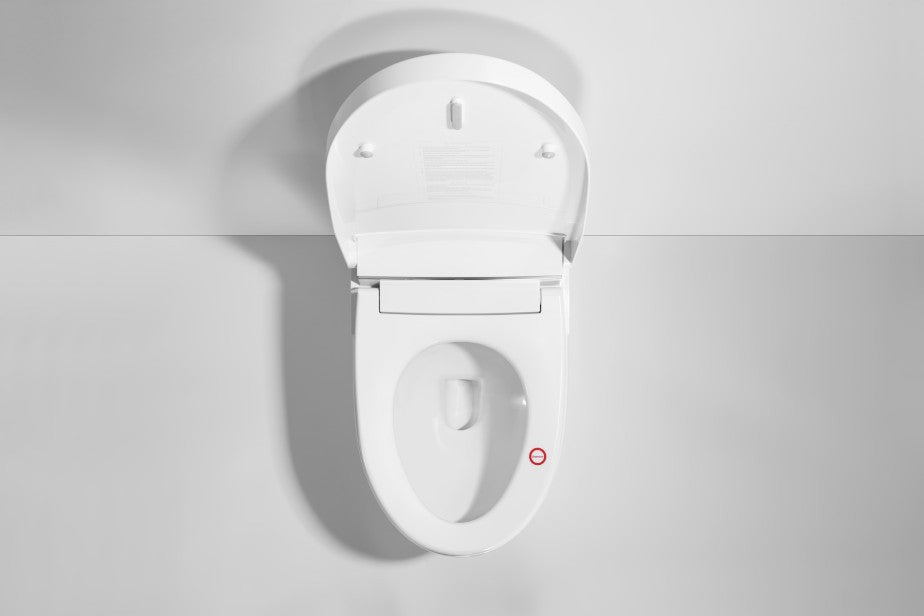 T105A Classic Toilet Auto Open No Bidet White Tankless Smart Toilet 1.28 GPF Elongated Toilet - 12" (Seat Included)