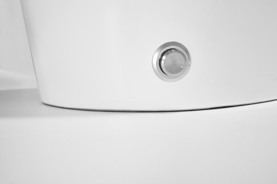 T105A Classic Toilet Auto Open No Bidet White Tankless Smart Toilet 1.28 GPF Elongated Toilet - 12" (Seat Included)