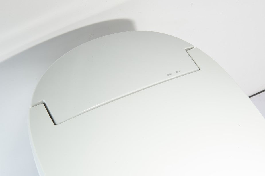 T16 Smart Toilet Manual Open No Bidet  White Tankless Smart Toilet 1.28 GPF Elongated Toilet - 12" (Seat Included)