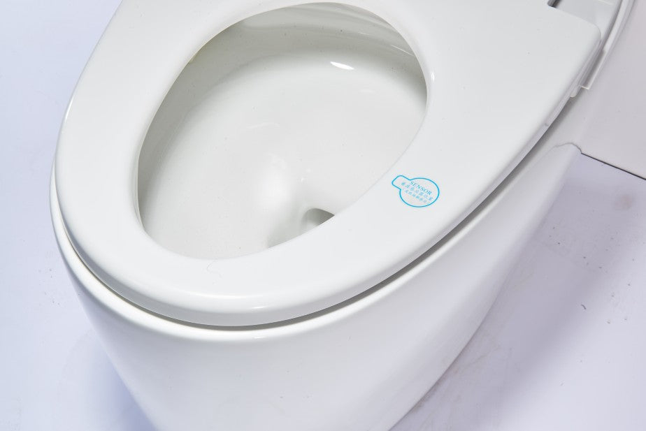 T16 Smart Toilet Manual Open No Bidet  White Tankless Smart Toilet 1.28 GPF Elongated Toilet - 12" (Seat Included)