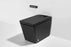 T2005MB Luxury Smart Toilet Black Tankless 1.28 GPF Rectangle Toilet - 12" (Seat Included)
