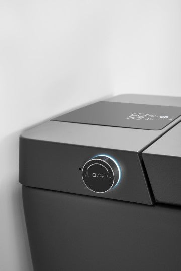 T2005MG Luxury Smart Toilet Auto Open Gray Tankless Smart Toilet 1.28 GPF Resctangle Toilet - 12"(Seat Included)