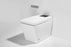 T2005W Smart Toilet Manual Open No Bidet  White Tankless Smart Toilet 1.28 GPF Resctangle Toilet - 12" (Seat Included)