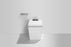 T2005W Smart Toilet Manual Open No Bidet  White Tankless Smart Toilet 1.28 GPF Resctangle Toilet - 12" (Seat Included)