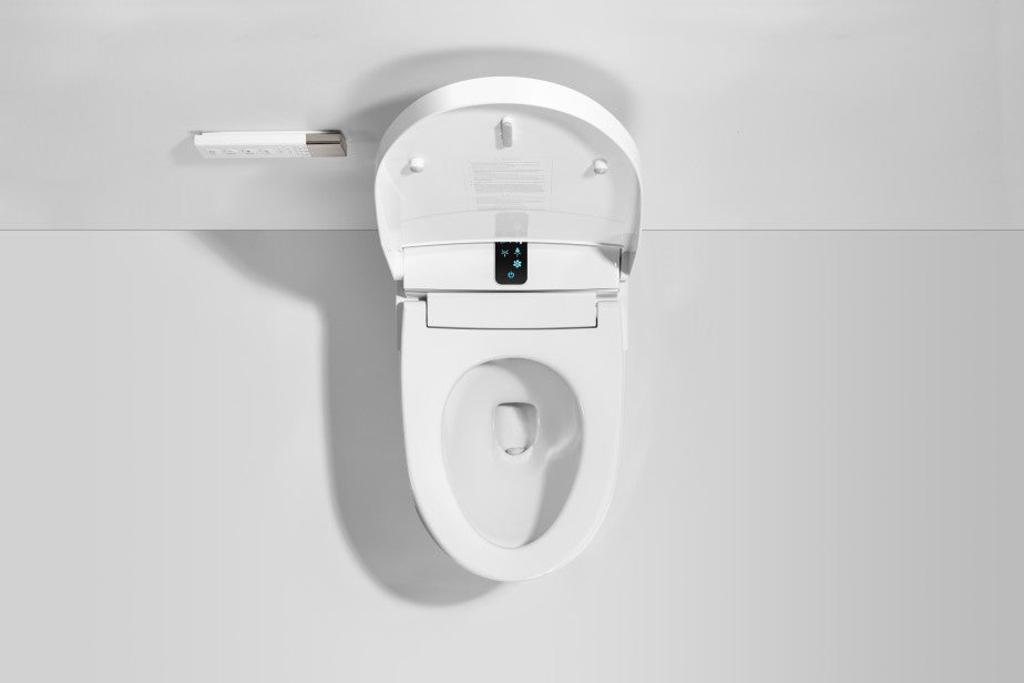 T305W Smart Toilet White Tankless 1.28 GPF Elongated Toilet - 12" (Seat Included)