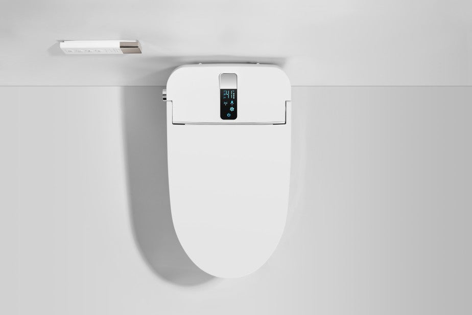 T305W Smart Toilet White Tankless 1.28 GPF Elongated Toilet - 12" (Seat Included)