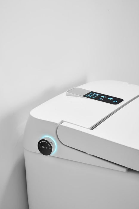 T305W Smart Toilet White Tankless 1.28 GPF Elongated Toilet - 12" (Seat Included)