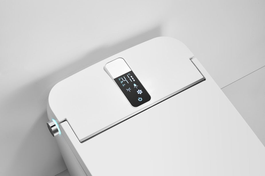 T305W Smart Toilet White Tankless 1.28 GPF Elongated Toilet - 12" (Seat Included)