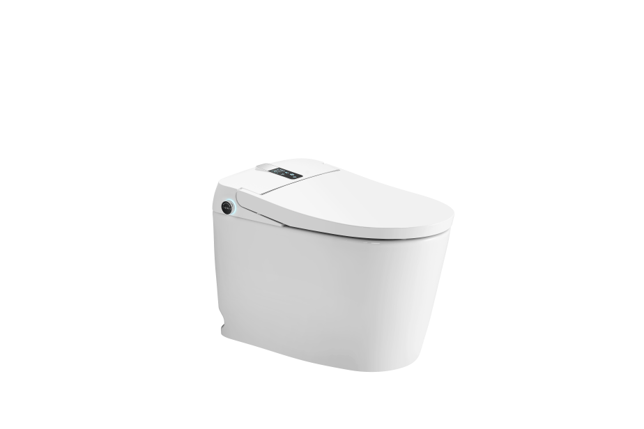 T305W Smart Toilet White Tankless 1.28 GPF Elongated Toilet - 12" (Seat Included)