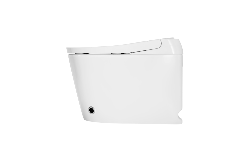 T305W Smart Toilet White Tankless 1.28 GPF Elongated Toilet - 12" (Seat Included)