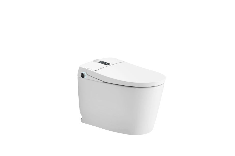 T305W Smart Toilet White Tankless 1.28 GPF Elongated Toilet - 12" (Seat Included)