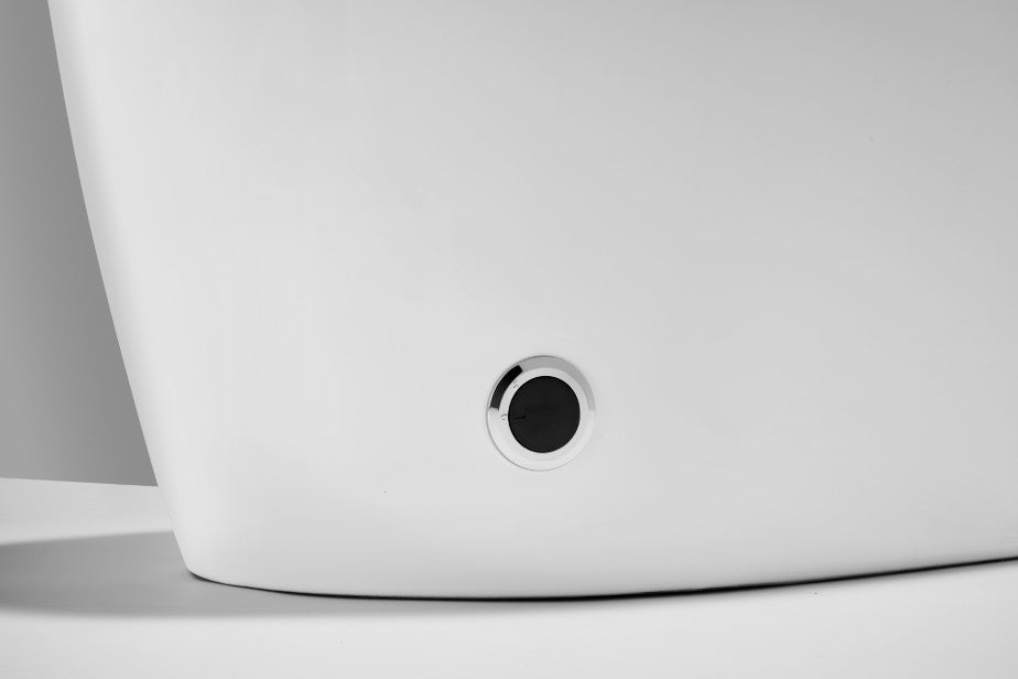 T405W Smart Toilet Manual Open No Bidet  White Tankless Smart Toilet 1.28 GPF Elongated Toilet - 12" (Seat Included)