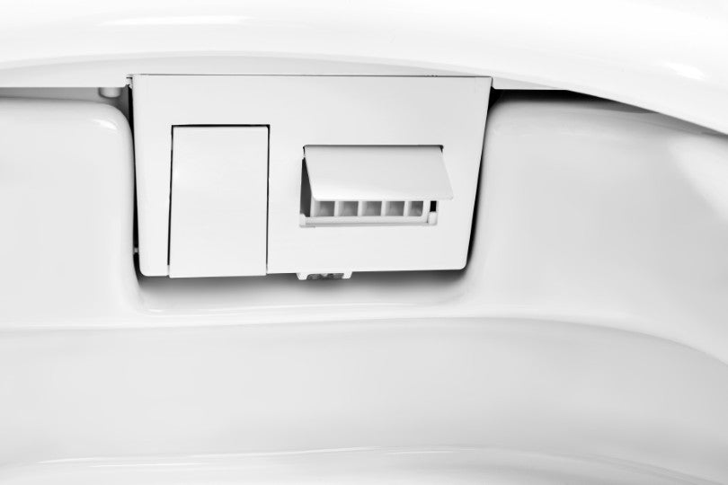 T505 Smart Toilet White Tankless 1.28 GPF Rectangle Toilet - 12" (Seat Included)