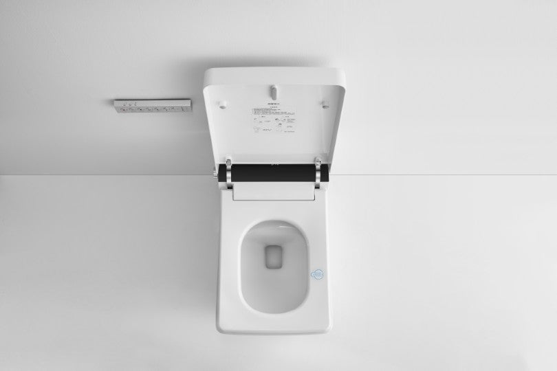 T505 Smart Toilet White Tankless 1.28 GPF Rectangle Toilet - 12" (Seat Included)