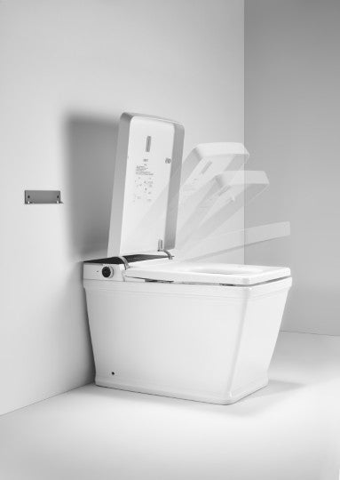 T505 Smart Toilet White Tankless 1.28 GPF Rectangle Toilet - 12" (Seat Included)