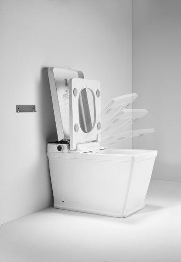T505 Smart Toilet White Tankless 1.28 GPF Rectangle Toilet - 12" (Seat Included)