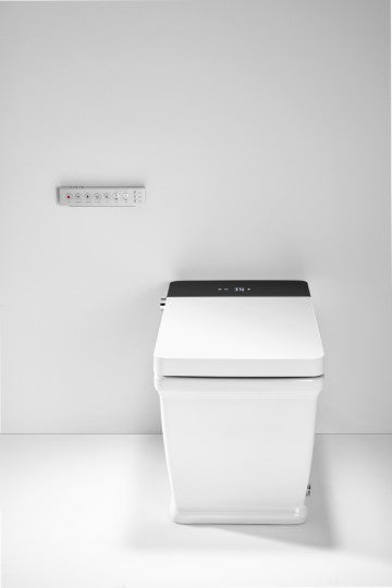 T505 Smart Toilet White Tankless 1.28 GPF Rectangle Toilet - 12" (Seat Included)