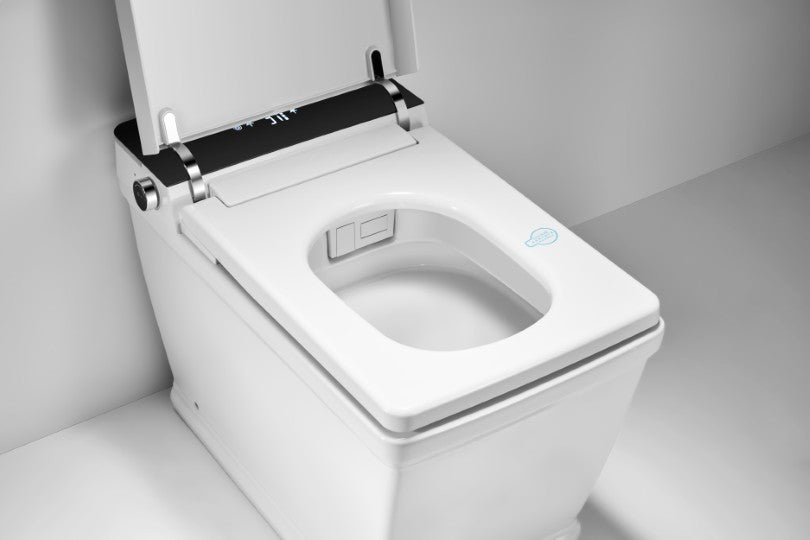 T505 Smart Toilet White Tankless 1.28 GPF Rectangle Toilet - 12" (Seat Included)