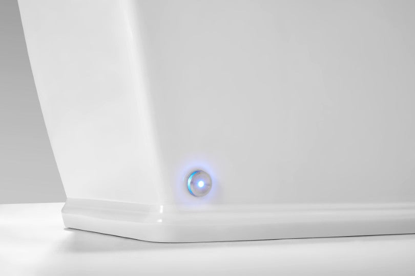 T505 Smart Toilet White Tankless 1.28 GPF Rectangle Toilet - 12" (Seat Included)
